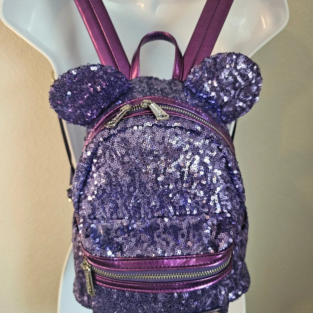 Loungelfy‎ purple potion retired sequin backpack mini